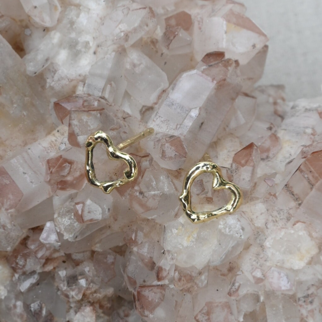 Gouden hart oorstekers