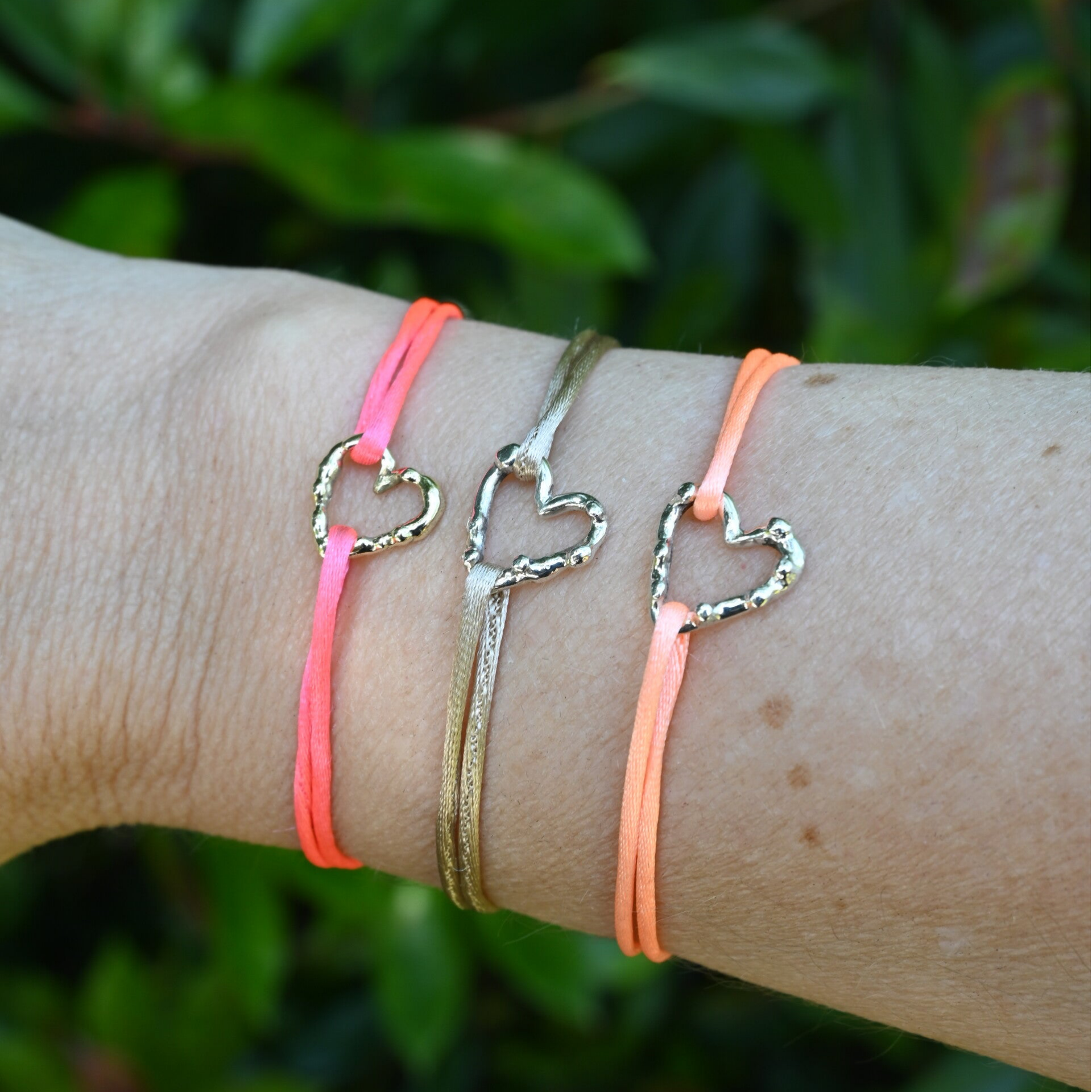 Zilveren hart armbandje