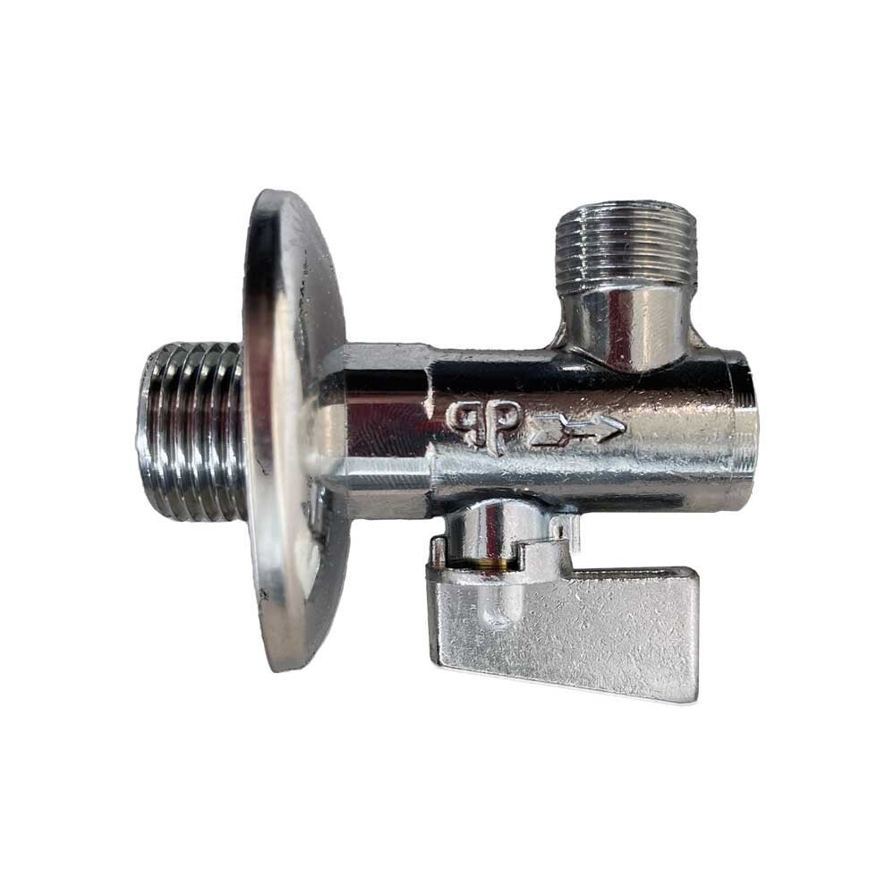 RUBINETTO FILTRO A SFERA CON LEVA IN METALLO 1/2"Mx3/8"M + Rosetta