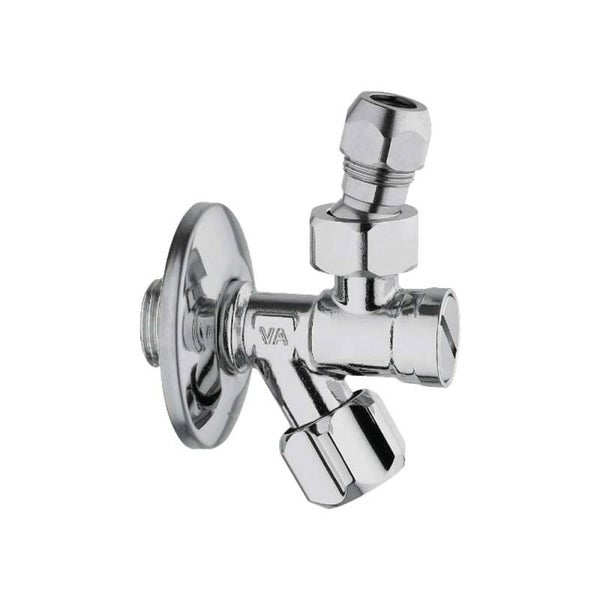 RUBINETTO FILTRO SNODO 1/2"Mx3/8"M/Ø10 + Rosetta