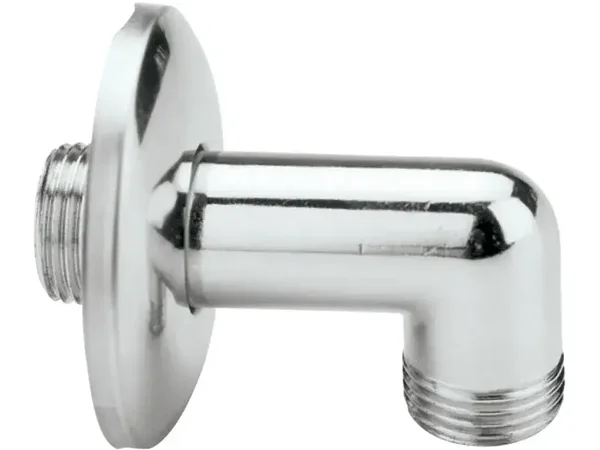 ANGOLO DOCCIA CON ROSONE CROMATO (CURVETTA DOCCIA) M.M. 1 / 2