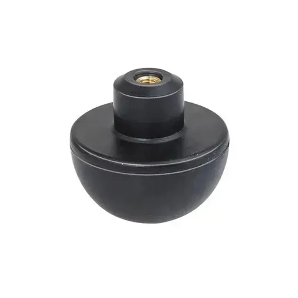 MINISFERA IN GOMMA NERA NR C/FIL. M4 Diam. Est. mm. 36