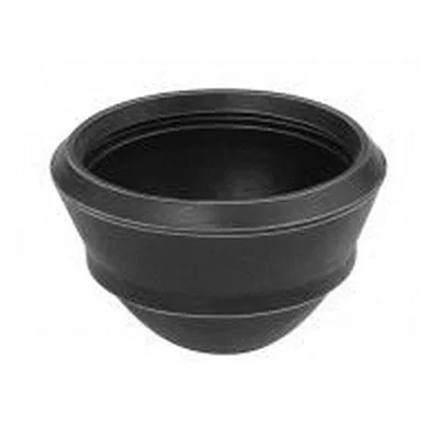 SFERA IN GOMMA NR NERA ANTICALCAREA D. est 60 -H. 40 mm.