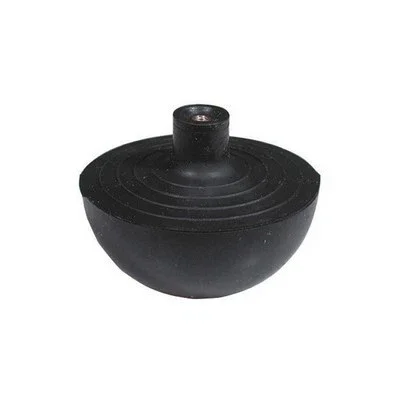 SFERA IN GOMMA CON NOTTOLINO IN OTTONE INCORPORATO Diam. Est. mm. 69,5