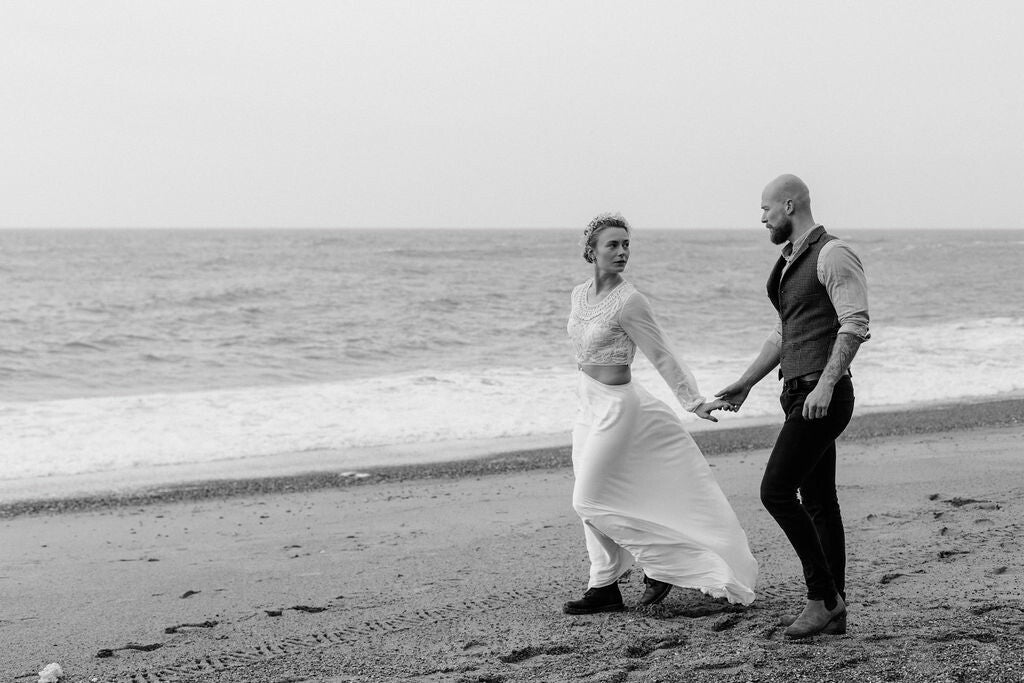trouwen aan het strand