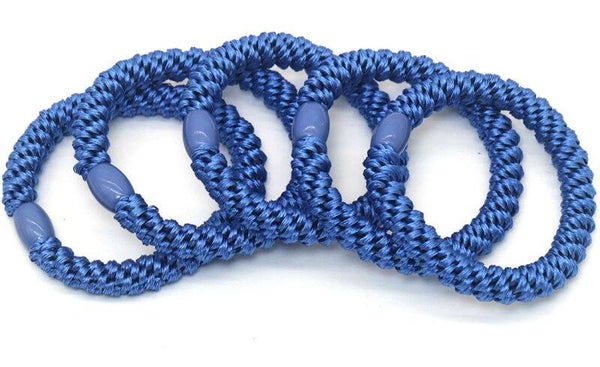 Haar elastiek 5stks Blauw