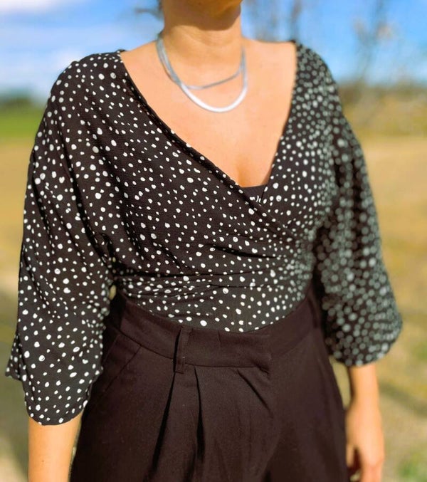 Camisa Menorca - Topos Negros - AGOTADA