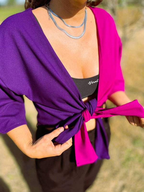 Camisa Menorca - Bicolor - Lilas