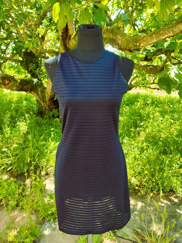 Vestido azul marino con transparencias - AGOTADO