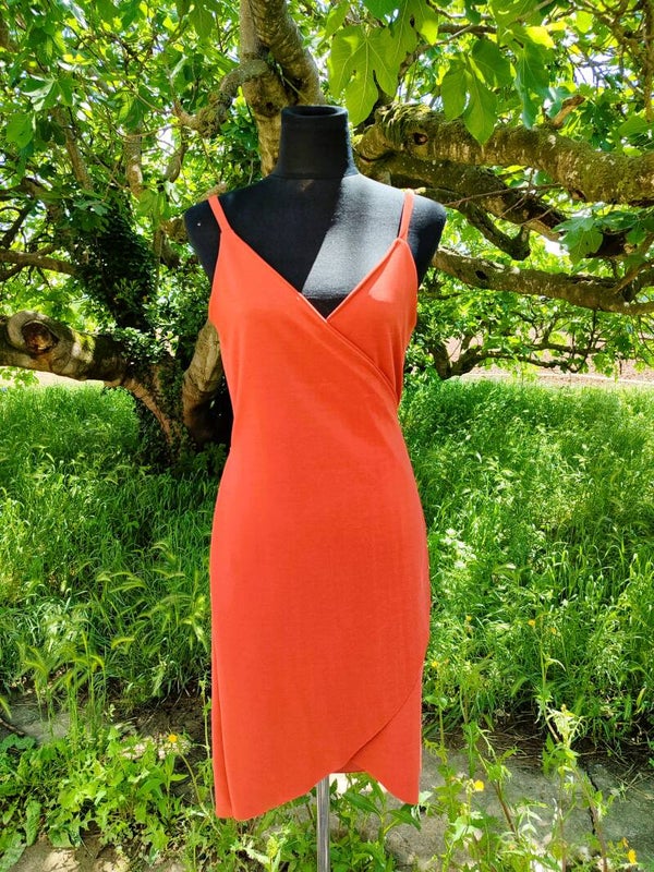 Vestido Tulipa Naranja tierra - AGOTADO
