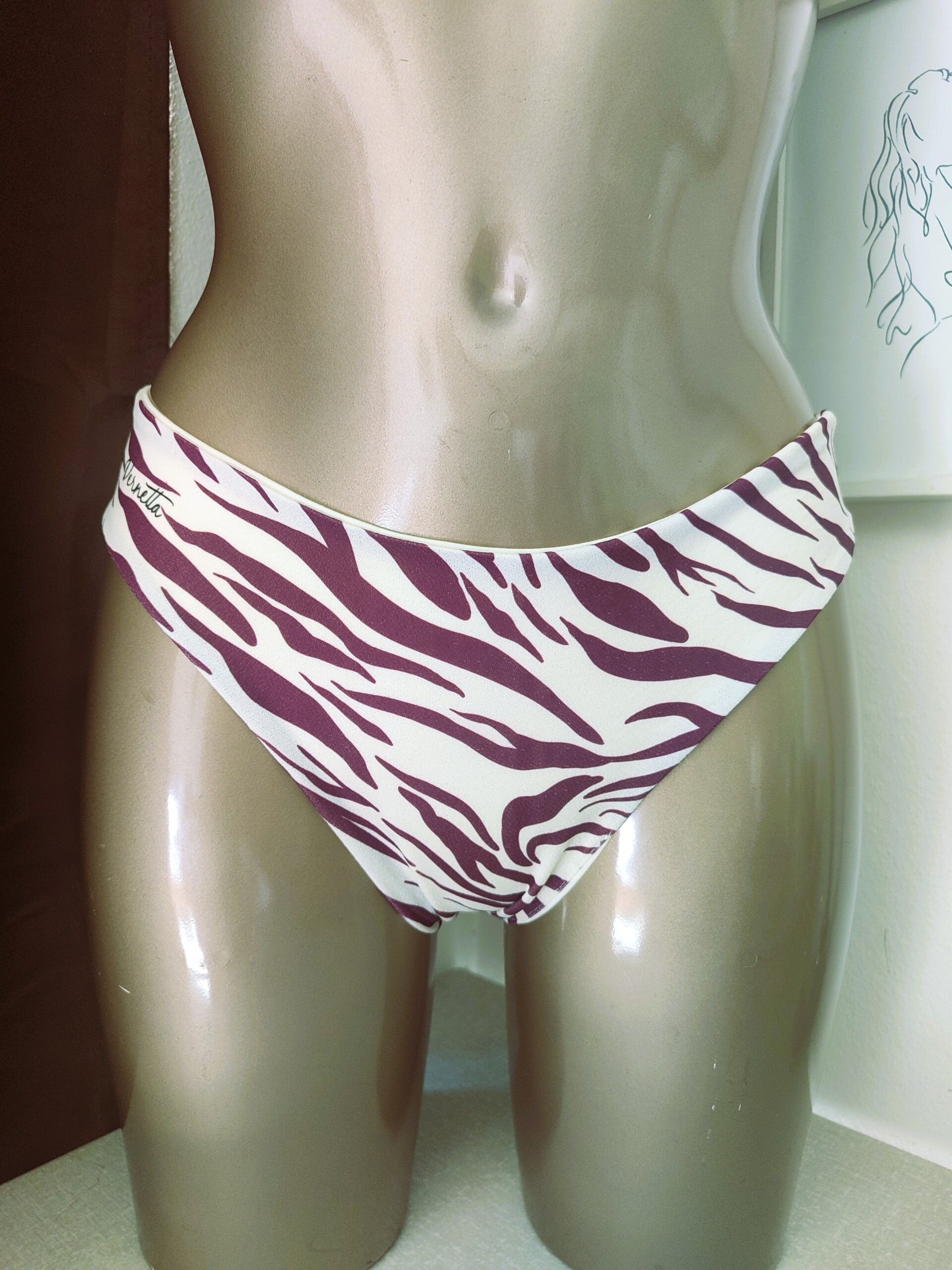 Tanga Cebra lila - Conjunto Disponible -