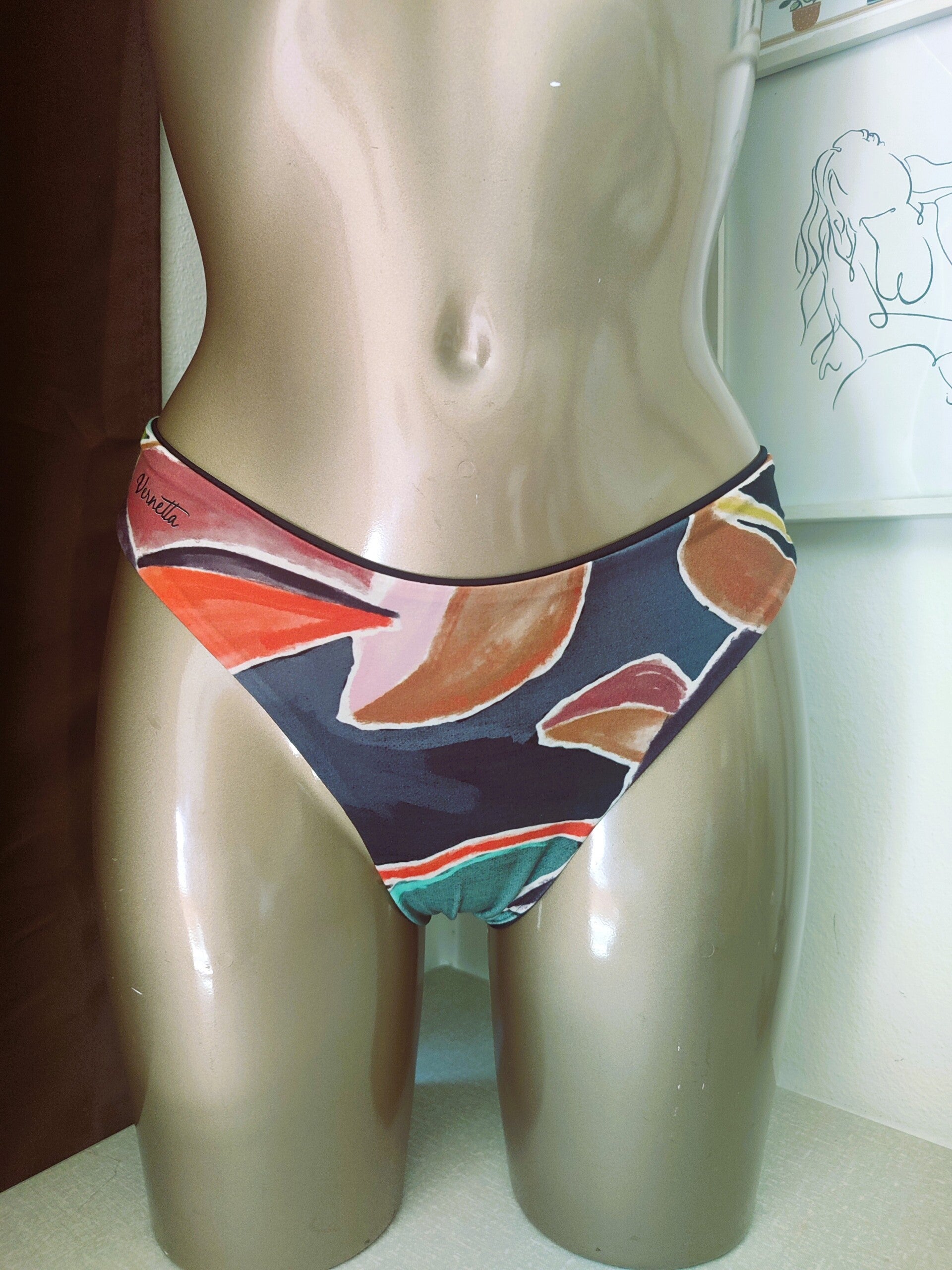 Tanga Verdes y naranjas - Conjunto Disponible - AGOTADO