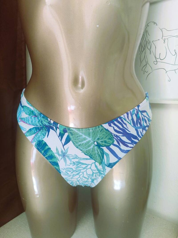 Tanga flores azules