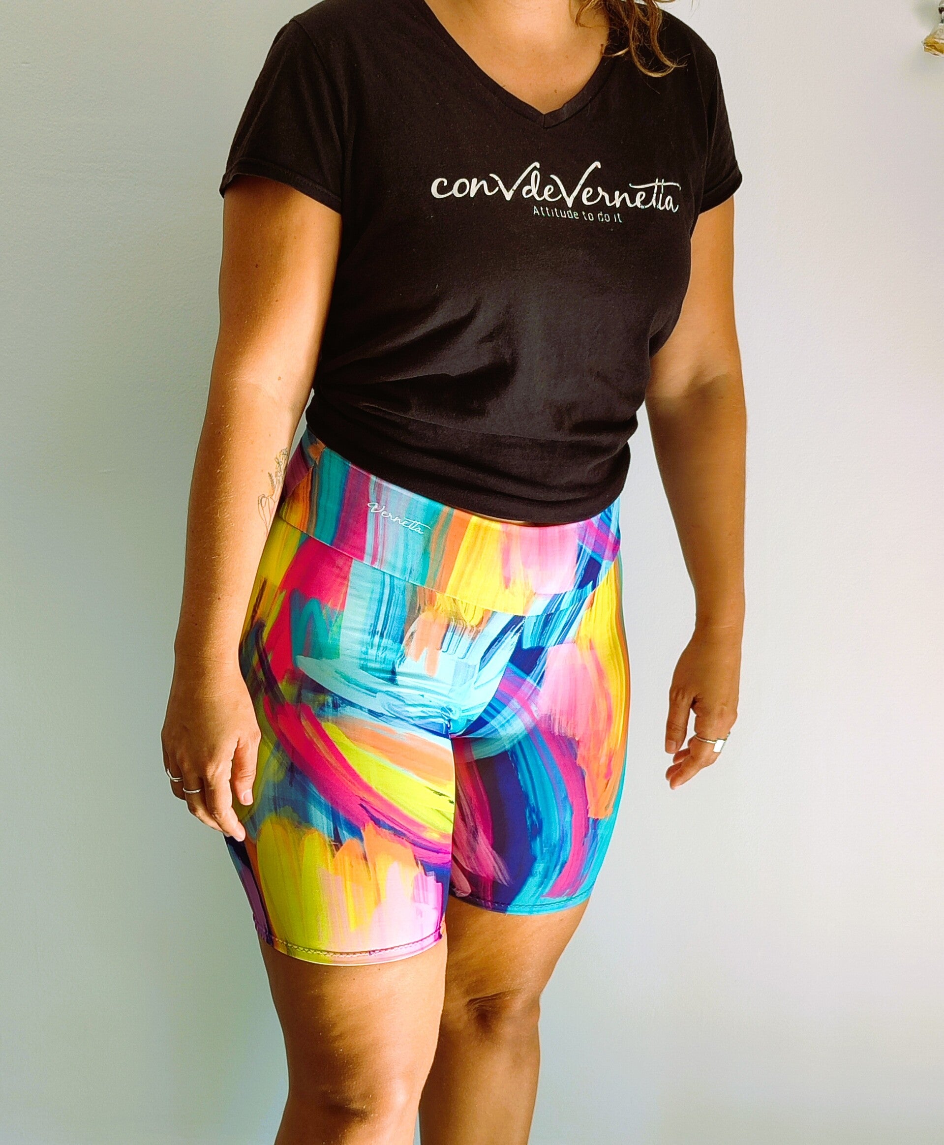 Leggin brochazos colores