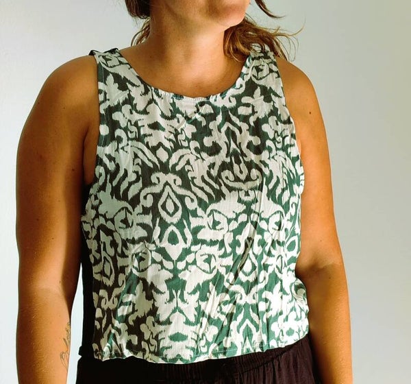Top Camisa diseños verdes