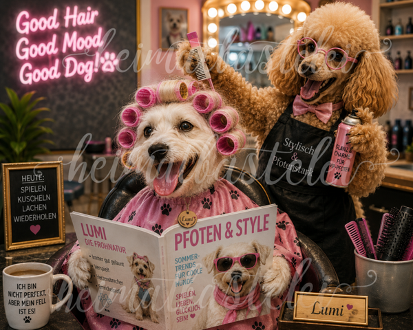 Porträt Friseur von Deinem Haustier