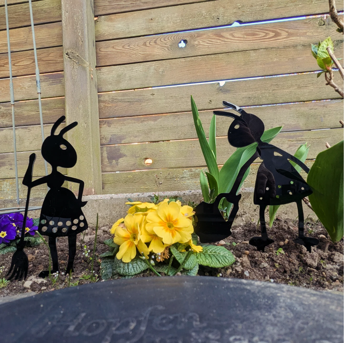 Deko-Gartenstecker Ameisendamen - 2er-Set