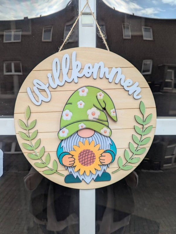 Türschild Gnom, wandelbar