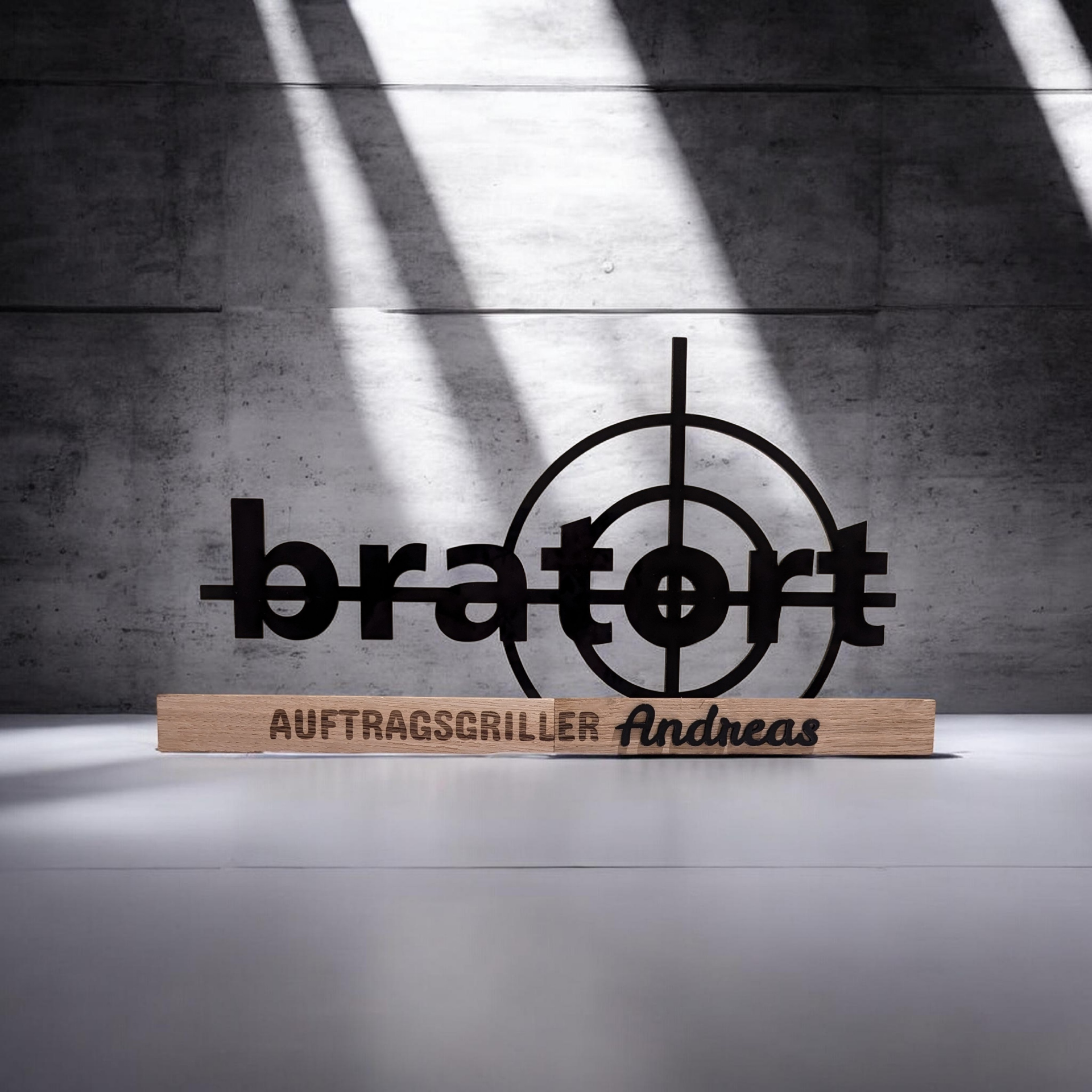 Aufsteller »bratort­­«, personalisiert