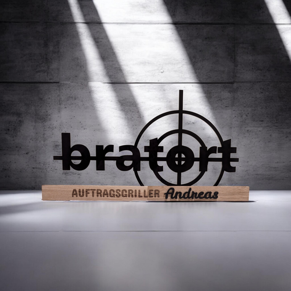 Aufsteller »bratort­­«, personalisiert