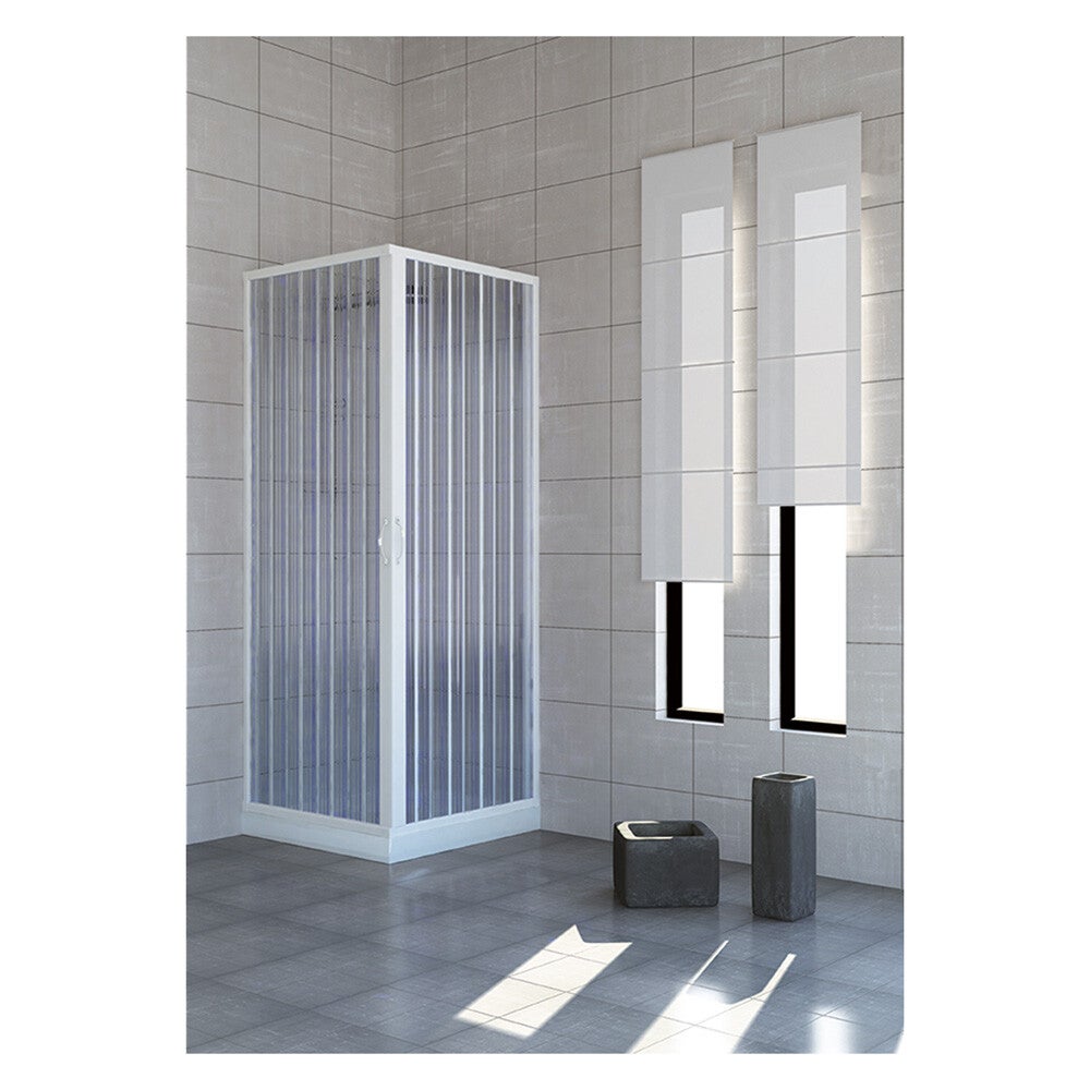 2060002 BOX DOCCIA A DUE PORTE 'NILO' cm 80 x 80 - H 185