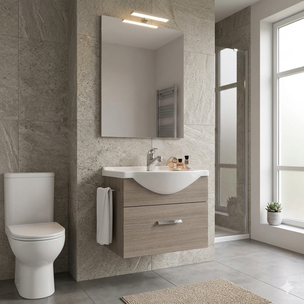 MOBILE BAGNO 'ZAFFIRO' base 58 x 47,5 x h.65 - 2 ante - cod.2061154