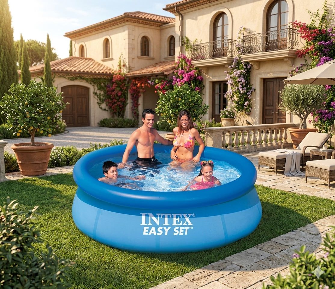 PISCINA GONFIABILE 'EASY SET' cm 244 x 61 lt 1942- COD.6136010