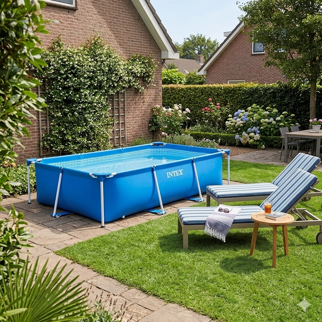 PISCINA CON TELAIO 'LINEA FRAME' cm 300 x 200 x 75 - capac. 3834 lt - COD.613619