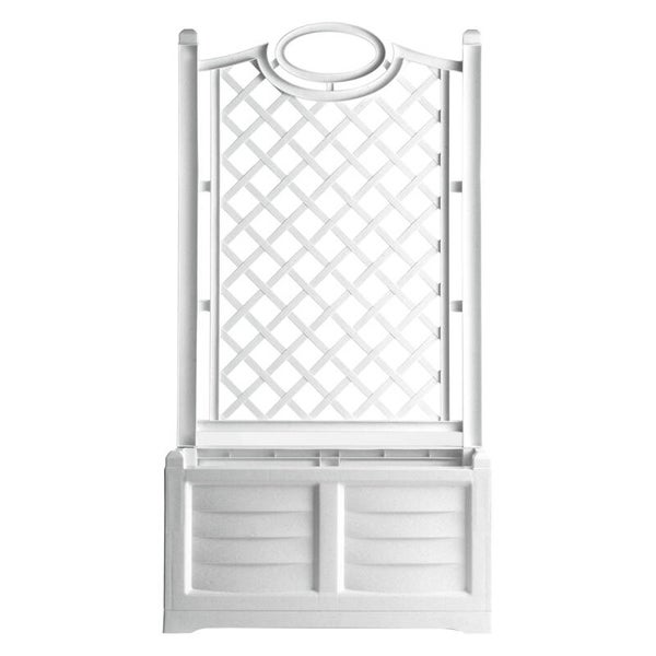 FIORIERA PVC RETTANGOLARE 'SEPARE'' colore bianco - cod.6125060