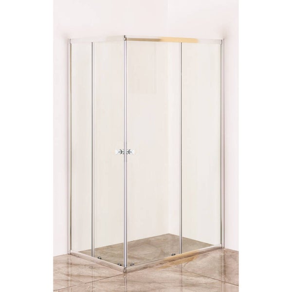 2070160 BOX DOCCIA CRISTALLO DUE PORTE 'ACQUA MARINA' cm 70 x 90 - H 185