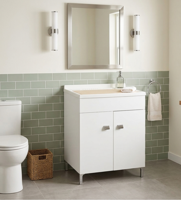 MOBILE LAVATOIO 'DANA' cm 60 x 50 x h.84 - laccato bianco - cod.2061272