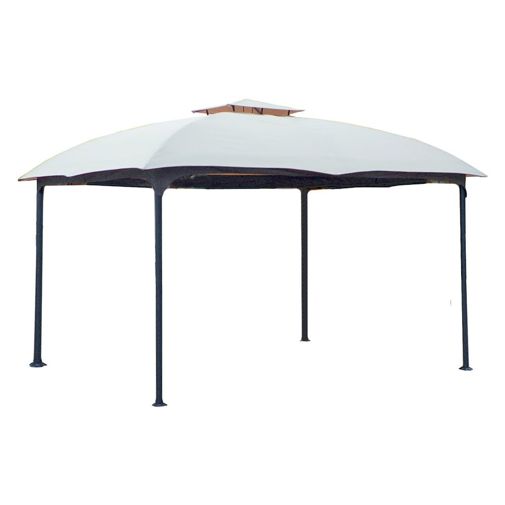 Gazebo da giardino LIF Utah 3,3x3,3 m telo poliestere 180 g/m², struttura metallo - cod. 6130914