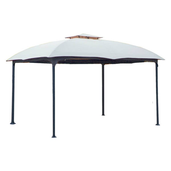 Gazebo da giardino LIF Utah 3,3x3,3 m telo poliestere 180 g/m², struttura metallo - cod. 6130914
