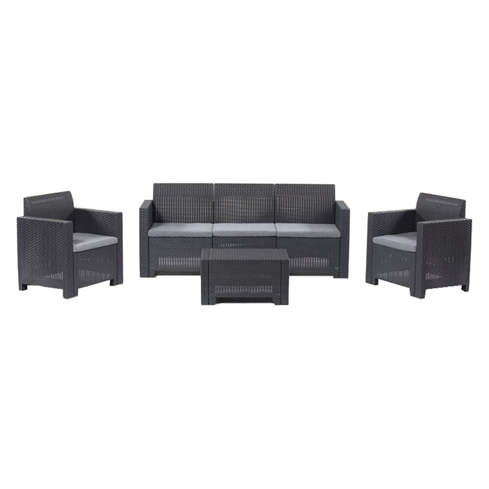 SET DA GIARDINO POLIPROPILENE 'NEBRASKA III' bianco - cod.6129573