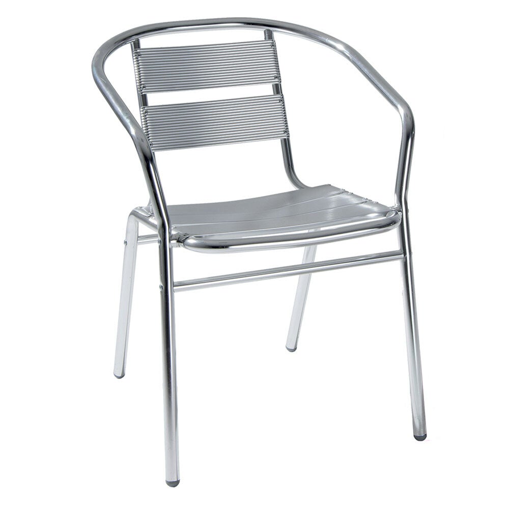 SEDIA IN ALLUMINIO cm 53 x  54 x  h 74 - cod.6132540