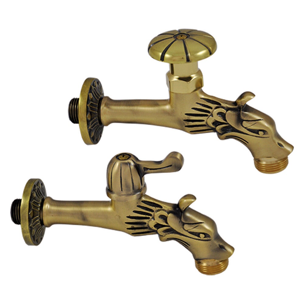 RUBINETTO ORNAMENTALE 'RINASCIMENTO' 1/2 con maniglia - cod.2027800