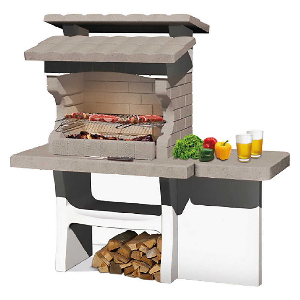 6129169 BARBECUE MURATURA 'LUXOR' 159 x 72 x H 161,5 cm
