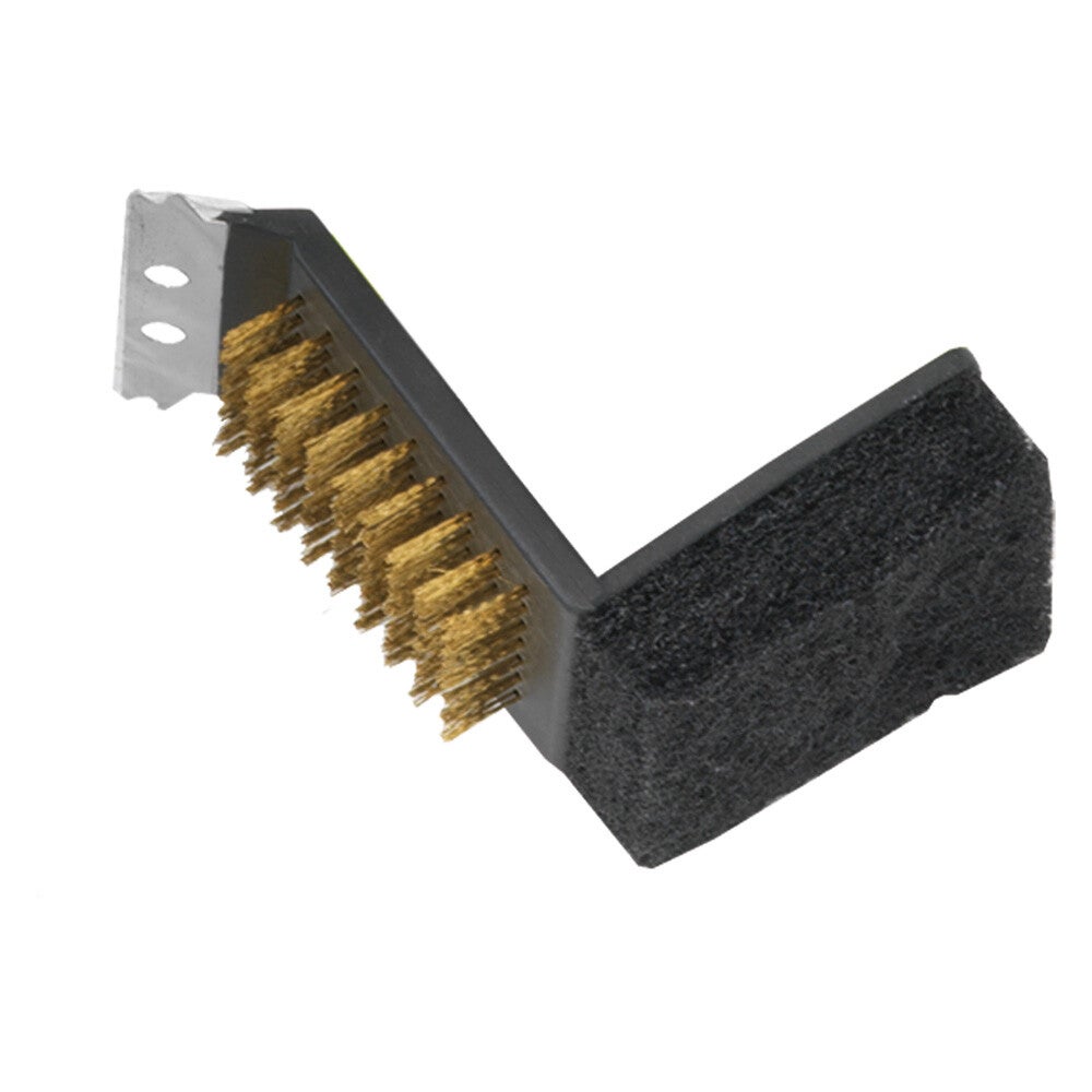 8038236 SPAZZOLA DOPPIA PER BARBECUE cm. 15