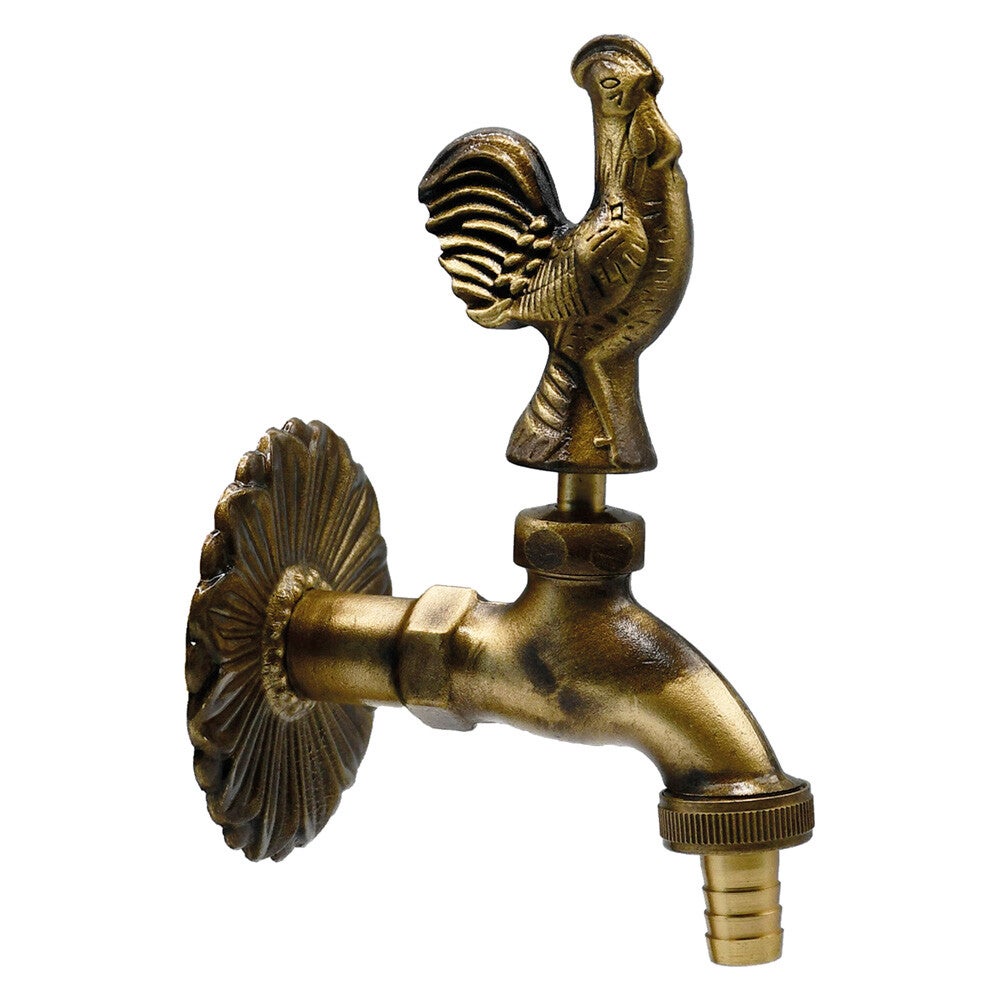 6042214 RUBINETTO ORNAMENTALE 'GALLETTO' 1/2 con maniglia e rosone