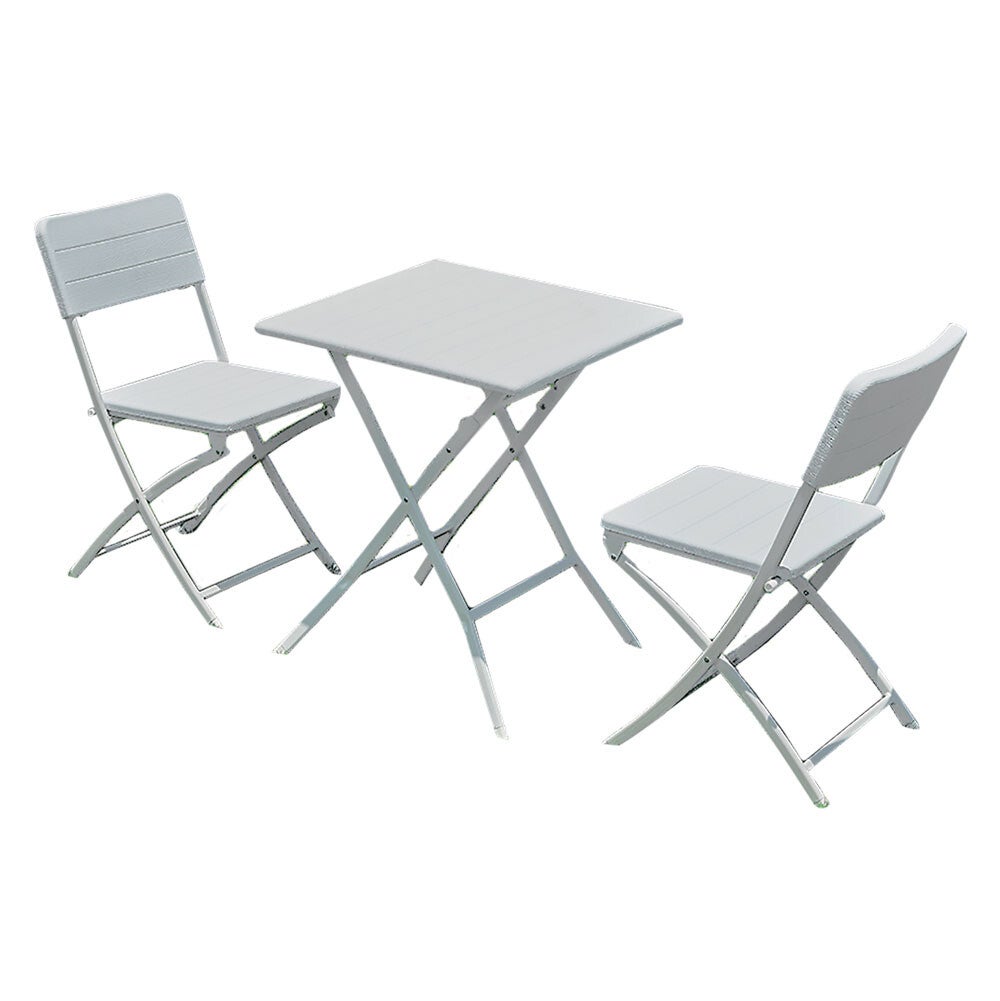 SET GIARDINO IN POLIETILENE ALTA DENSITA 'OLIENA' colore bianco - cod.6129812