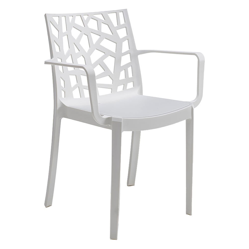 SEDIA IN POLIPROPILENE 'MATRIX ARMCHAIR' bianco - cod.6138530
