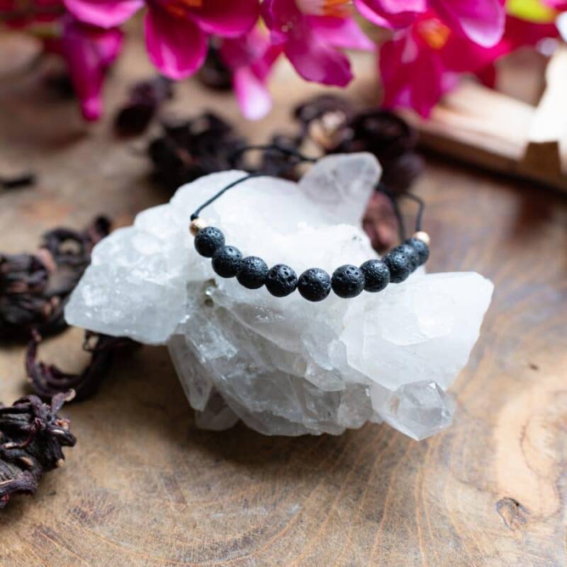 Heren Armband Lavasteen 12mm - KG Bracelets