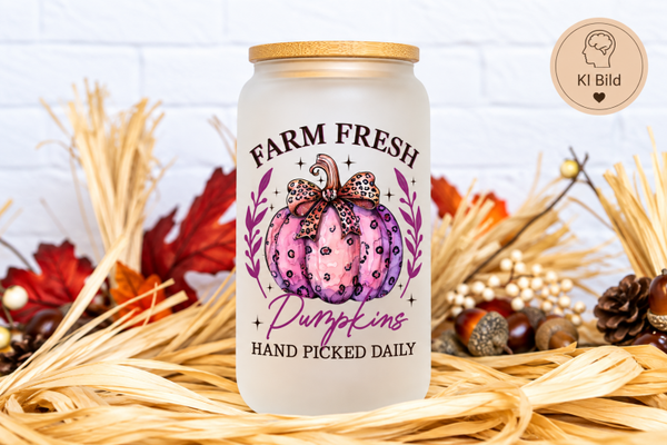 Trinkglas 470 ml / 16 oz 🎀🎃💜 Fall Coquette