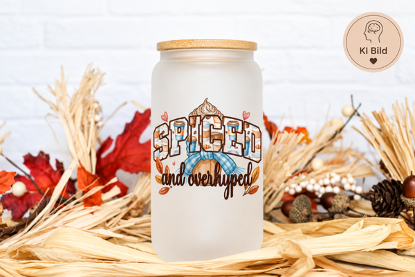 Trinkglas 470 ml / 16 oz ☕🍂 Spiced & Overhyped