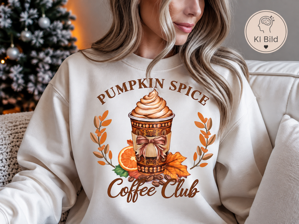 Sweater Pumpkin Spice Coffee Club ☕🎃🍂🤎