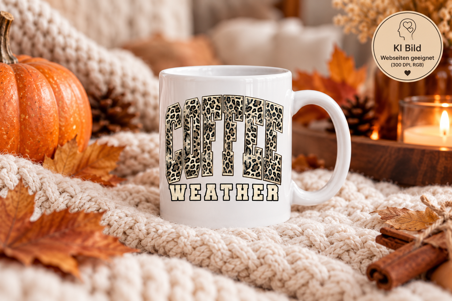 Tasse 330 ml  Coffee Weather Leo ☕🐆🍂🤎