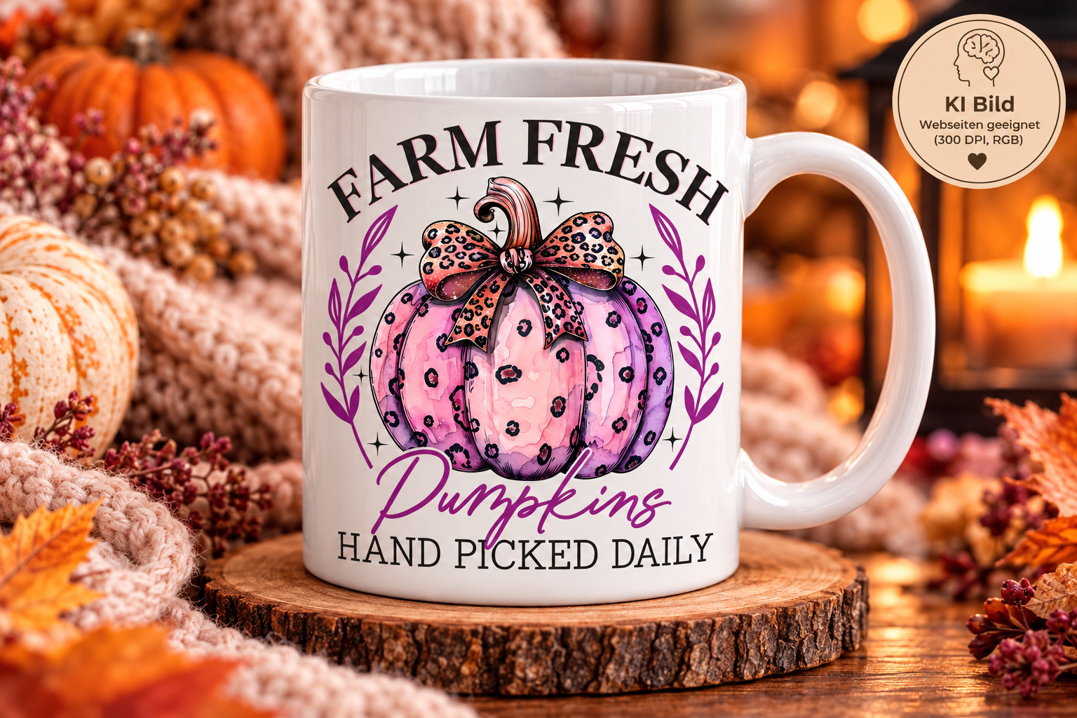 Tasse 330 ml Fall Coquette 🎀🎃🩷🍂