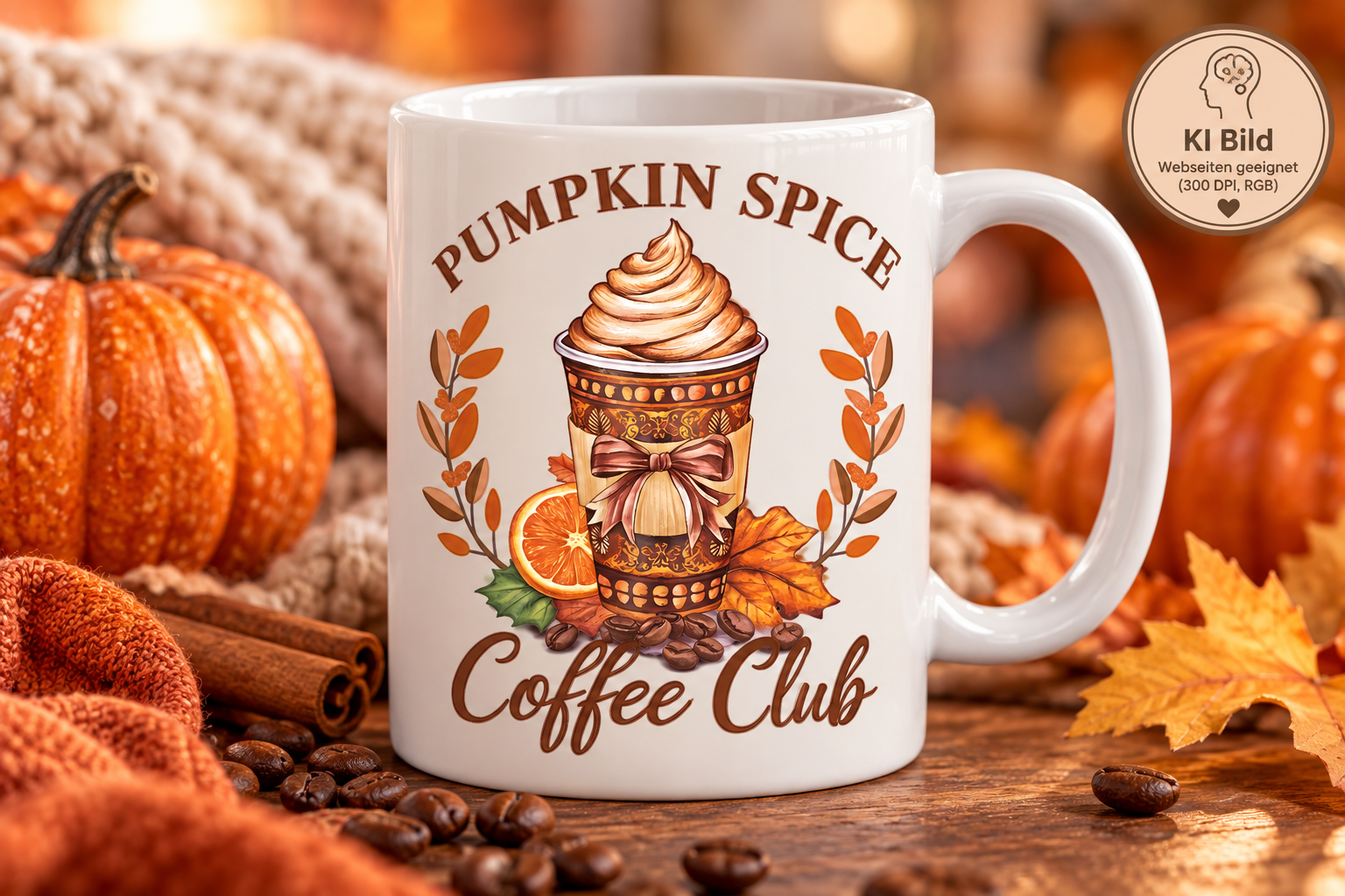 Tasse 330ml  Pumpkin Spice Coffee Club ☕🎃🍂🤎