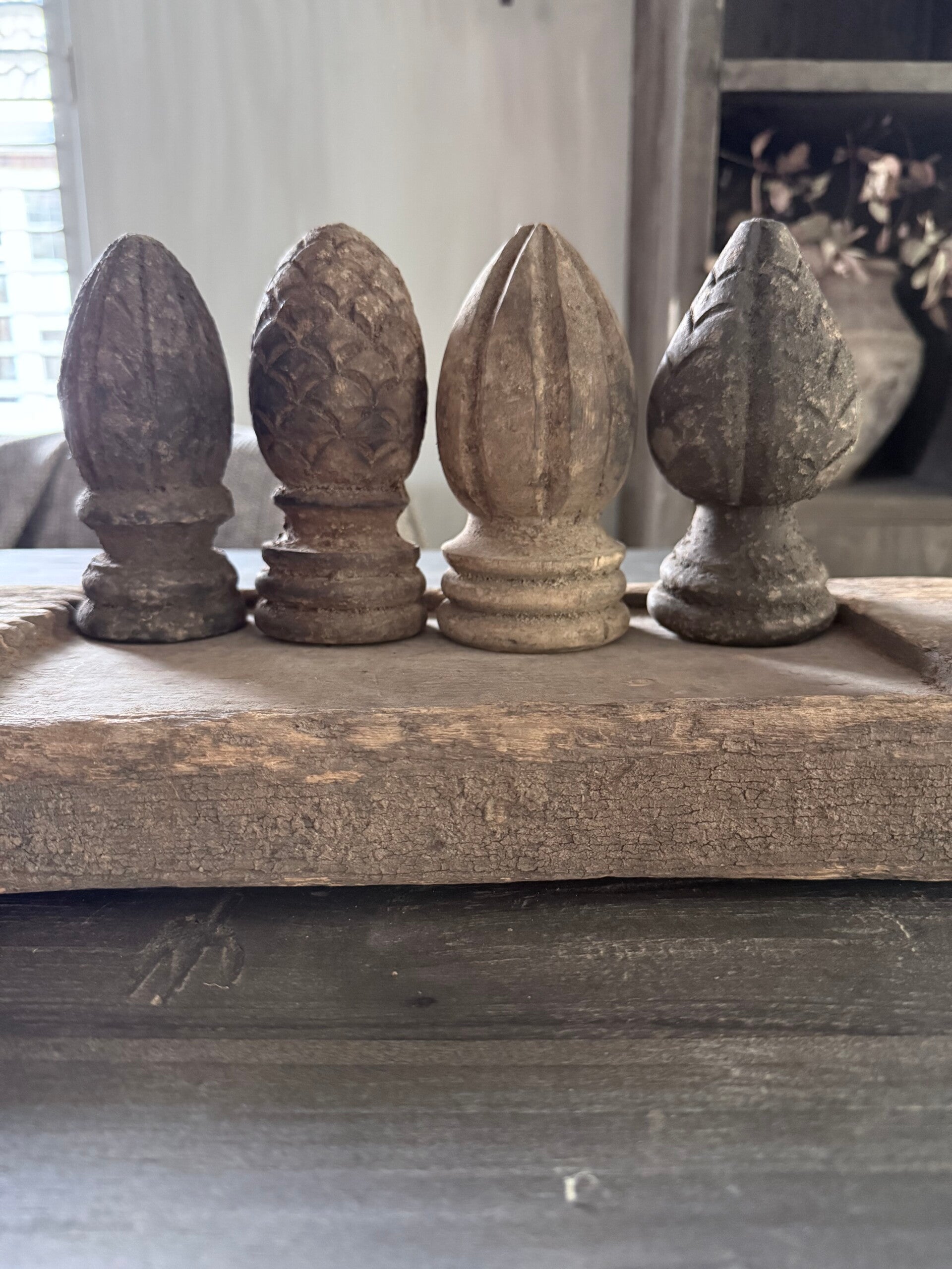 Houten knop  - Aura Peeperkorn