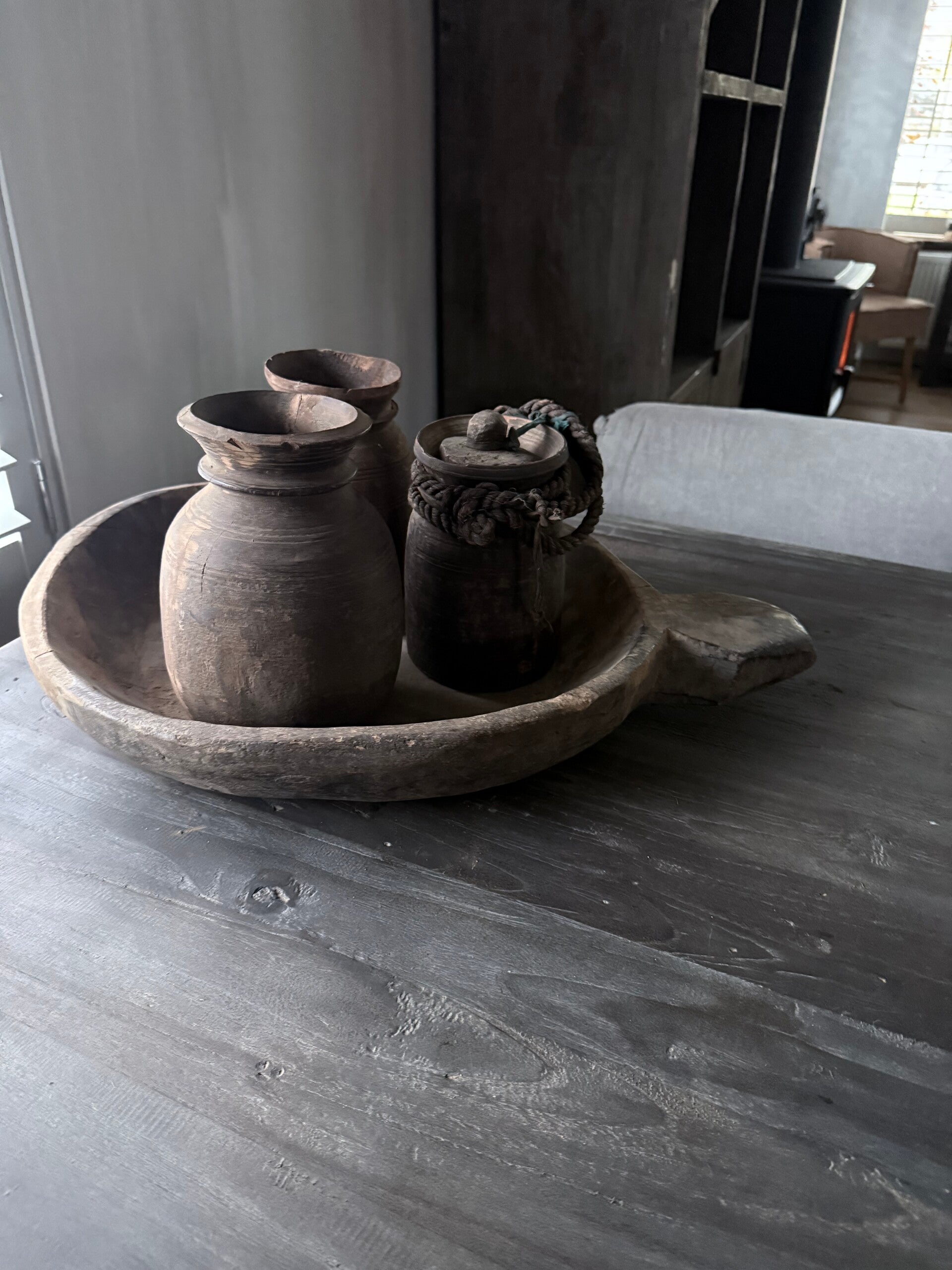 Houten trog - Aura Peeperkorn